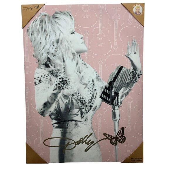 Dolly Parton 18x24 Canvas Print - Canvas And Wood Wall Art (Brand New) - Picture 1 of 2